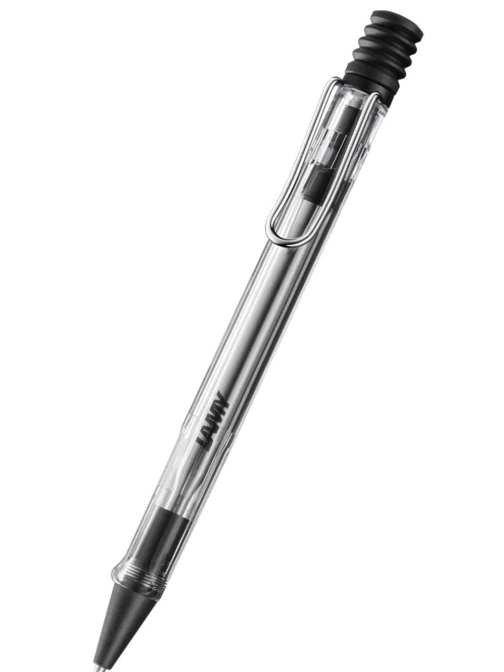 LAMY Safari Rollerball Pen - Clear Barrel with Black Accents